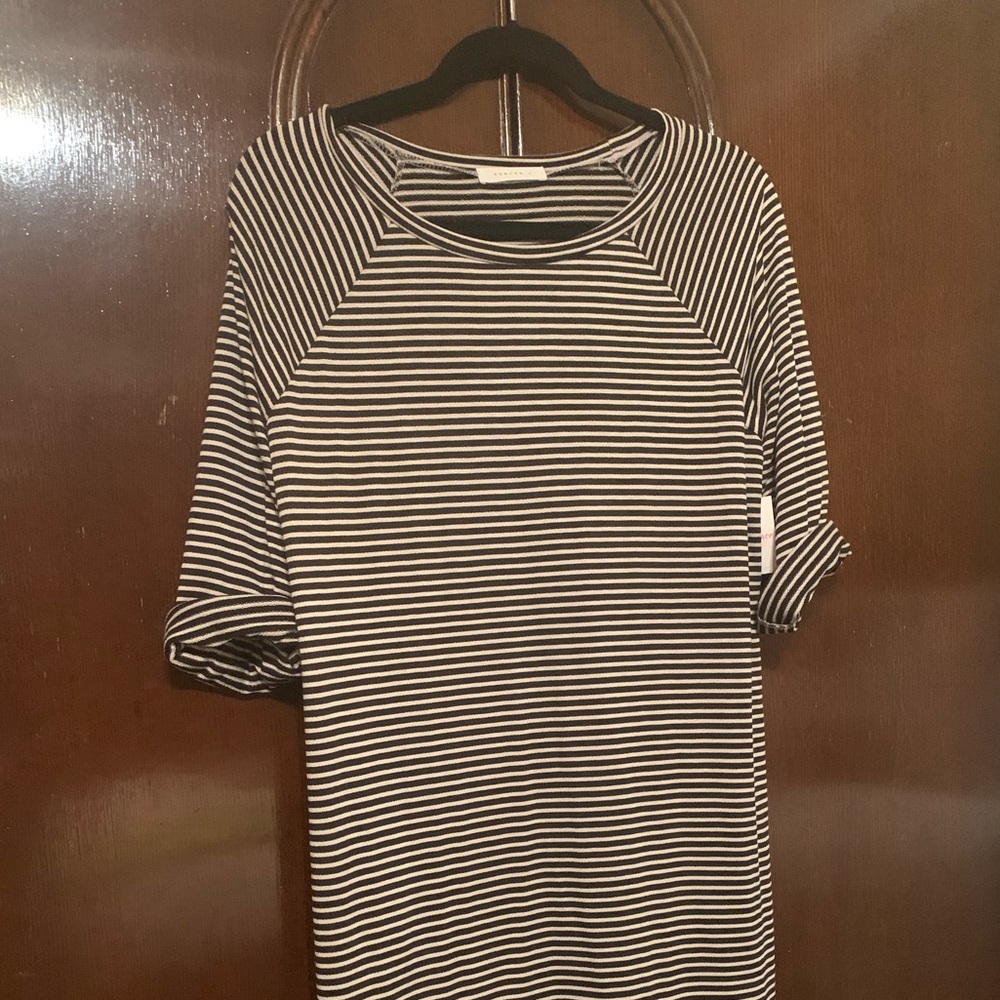 B&W stripe dress
